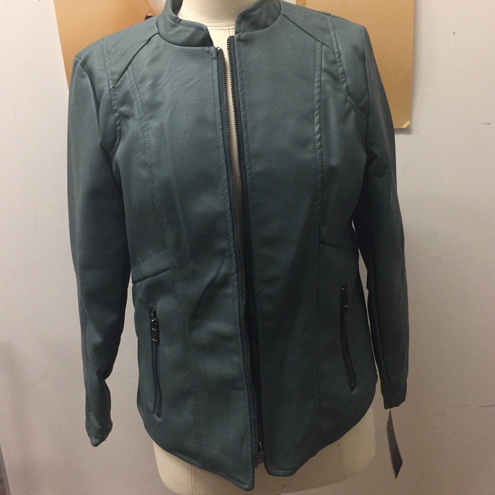 Minty Green Pleather Jacket